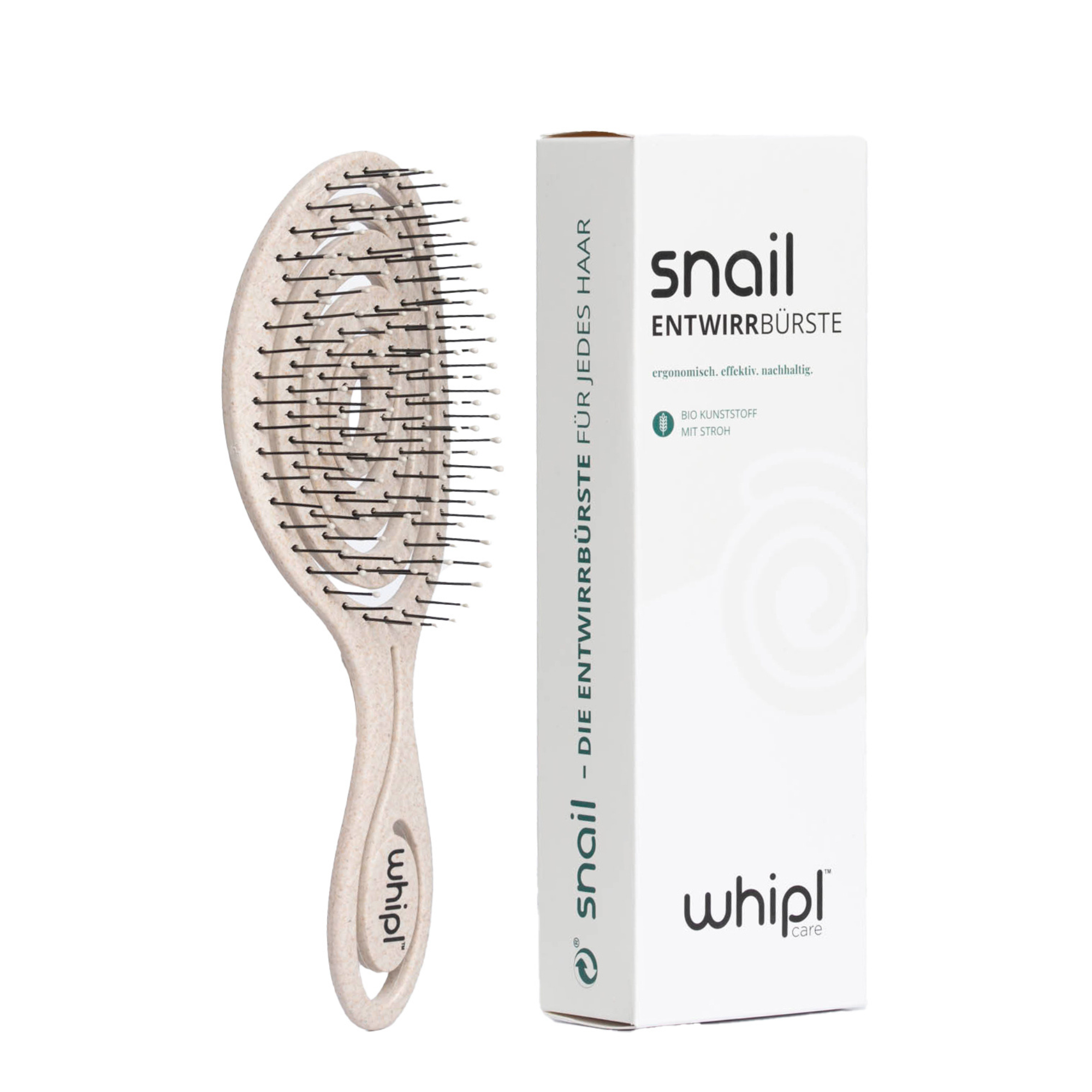 Whipl™ Snail Bio Entwirrbürste mit Spiralfeder
